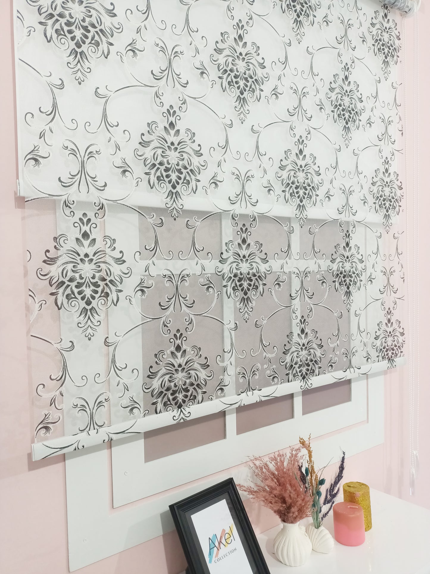 ✨ çiftli sistem siyah damask tül ve stor perde: şık ve modern bir dokunuş ✨